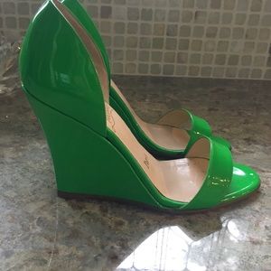 Christian Louboutin Patent Leather Wedges